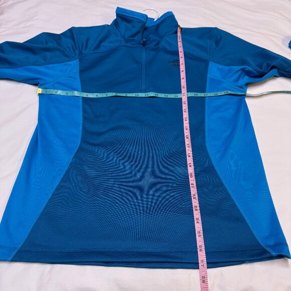The North Face 1/4-Zip Pullover Men’s Medium Blue Two-Tone EUC - Picture 8 of 10